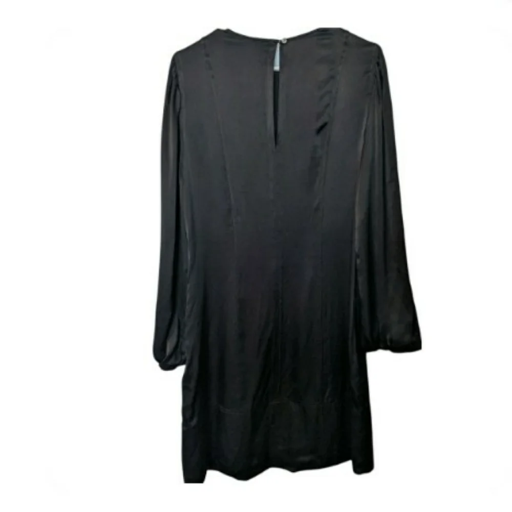 Calvin Klein LBD Bubble Sleeve Shift Dress Size 8